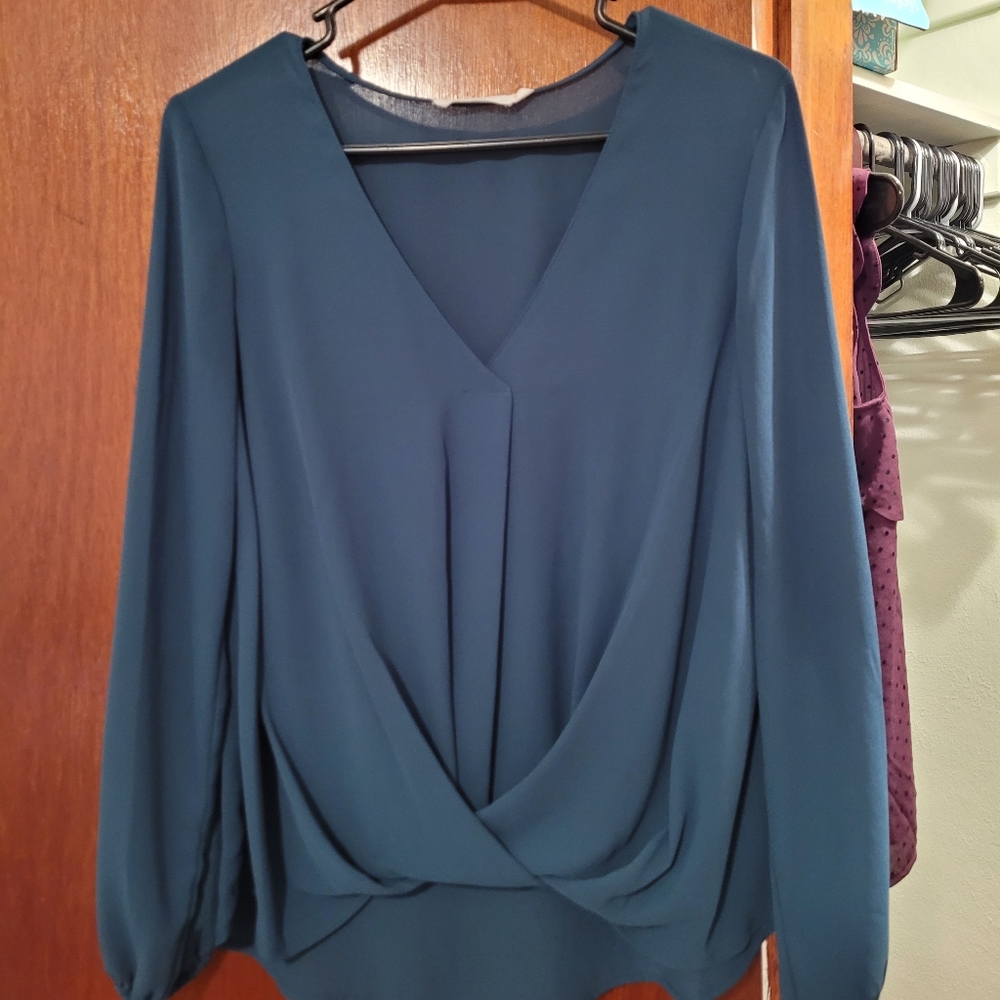 Green blouse